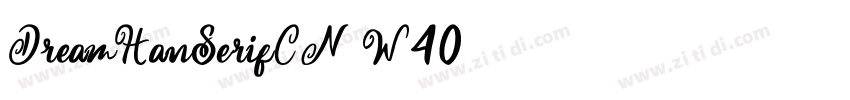DreamHanSerifCN W40字体转换
